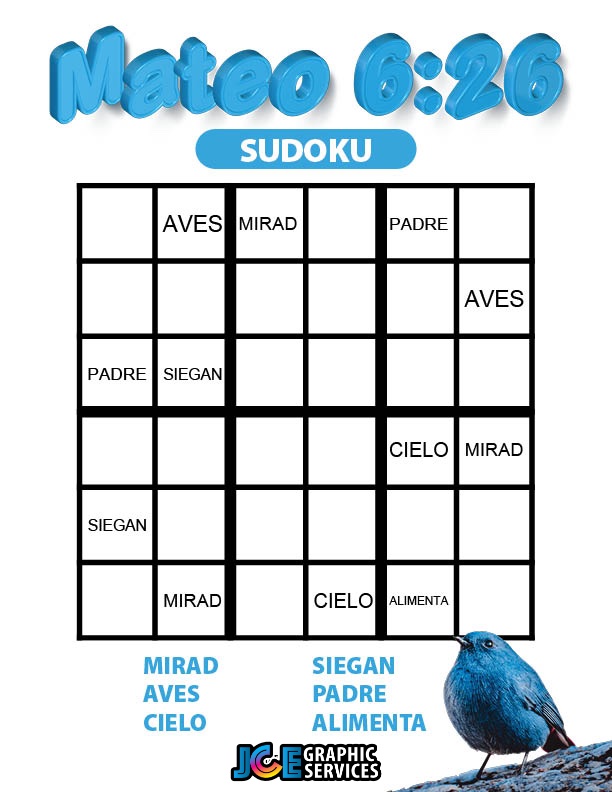Mateo 6:26 - Sudoku