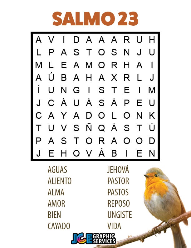 Sopa de Letras - Salmo 23