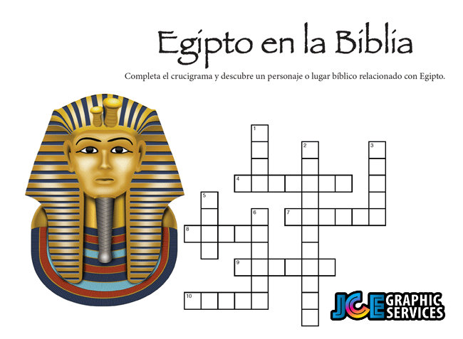 Juego Bíblico Para Niños: Crucigrama — Egipto en la Biblia