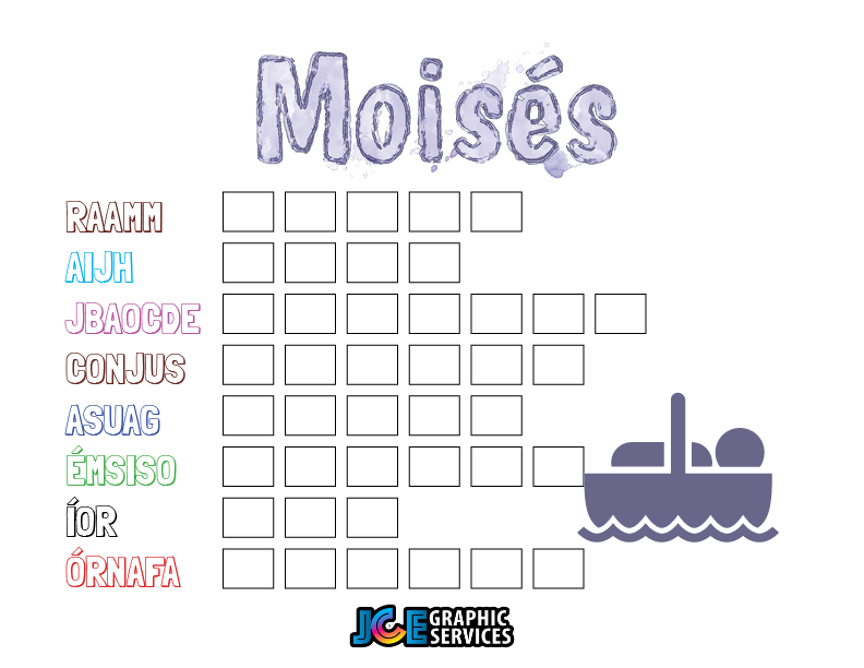 Juego Bíblico Para Niños: Letras Revueltas – Moisés