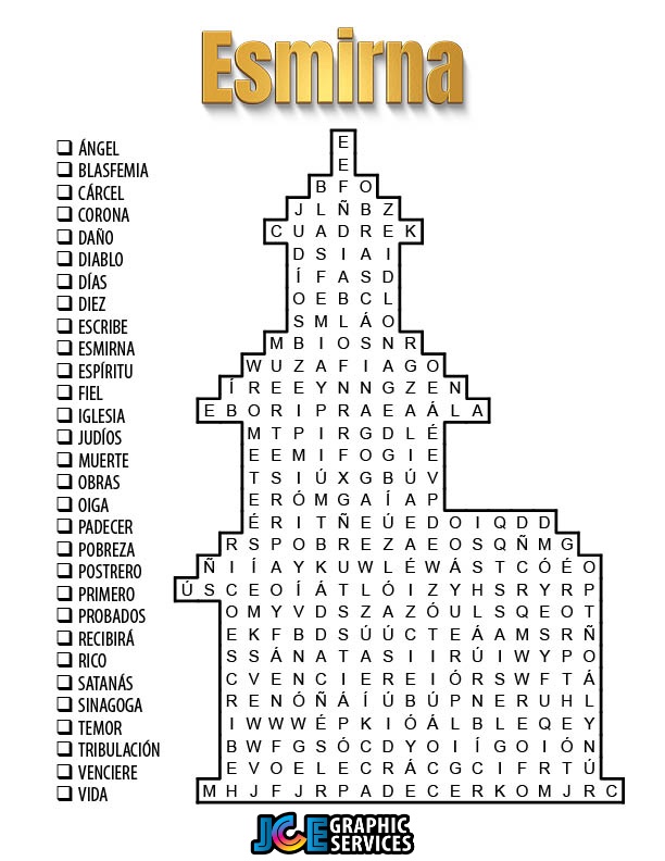 Sopa de Letras - Iglesia de Esmirna