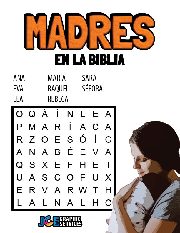 Sopa de Letras - Madres en la Biblia